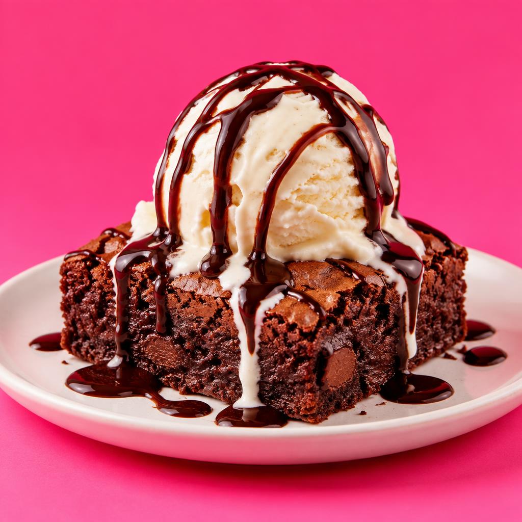 Brownie com Sorvete